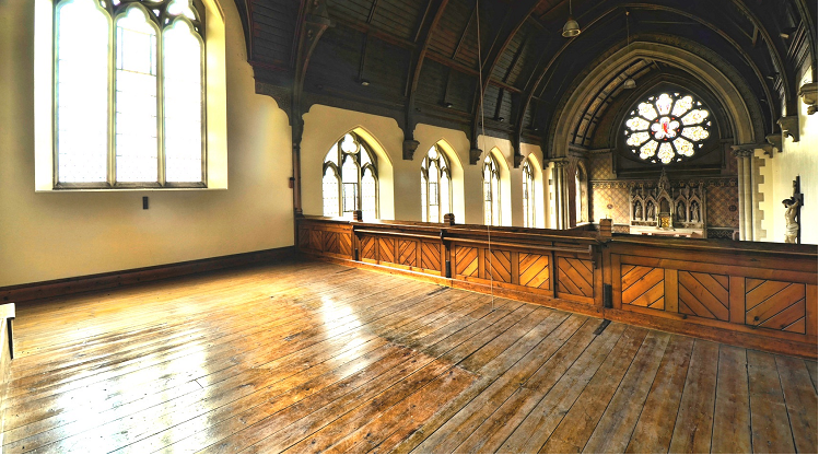 Community & church wood floor restoration in Devon
