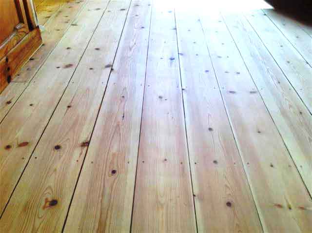 Hard wood floor preparation nails punched