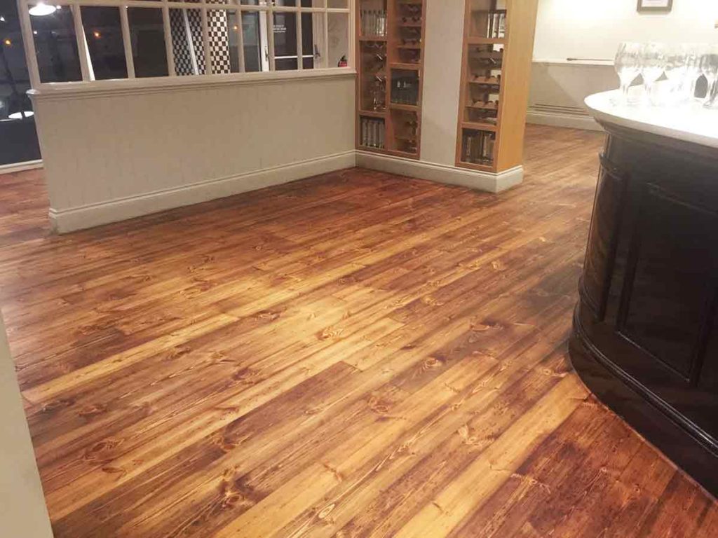 Wood Floor Restoration Project Stained and Oiled