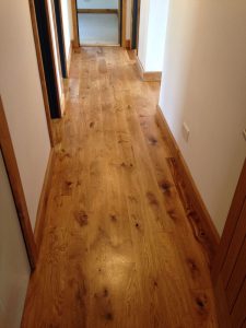 finished hall wooden floor