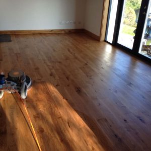 finished wooden floor