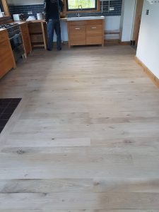sanded kitchen wooden floor