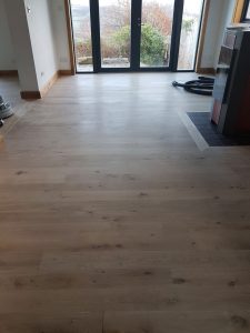 sanded solid oak wooden floor in Exeter, Devon