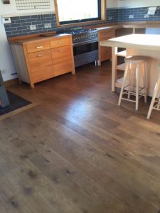 wear and tear of kitchen wooden floor