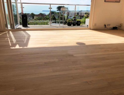How to restore an Oak wooden floor  at a house in Torquay